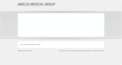 Desktop Screenshot of amicusmedicalgroup.com