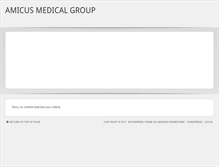 Tablet Screenshot of amicusmedicalgroup.com